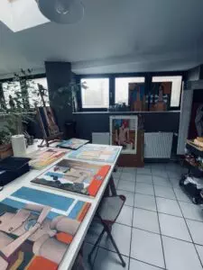 Massimo Beni, his atelier