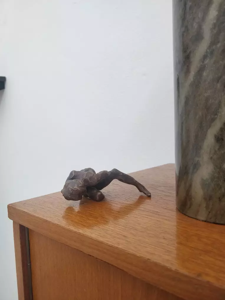 Bronze Saul Velasquez sculpture Iris