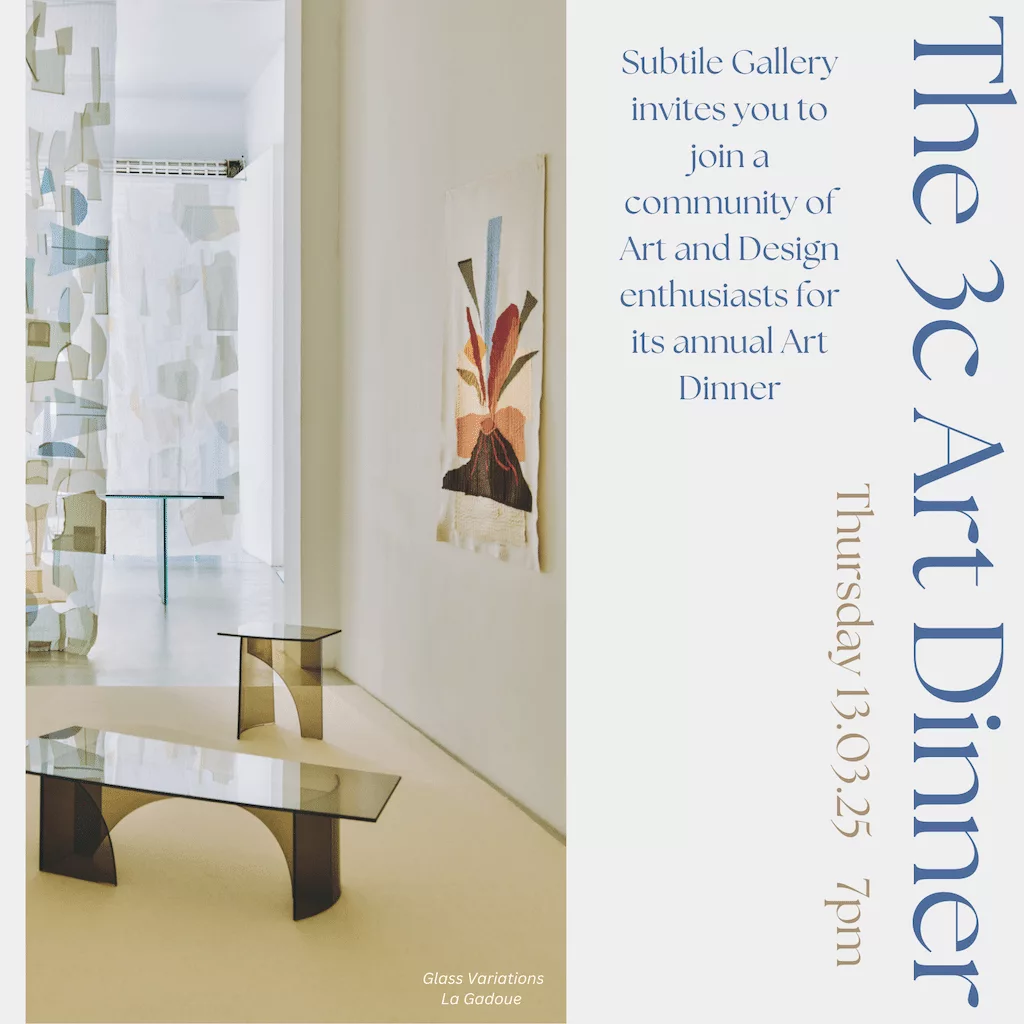 The 3C Art Dinner : We Know How to surprise you! Thursday 13 March 2025 - SOLD OUT