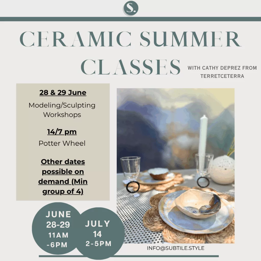 Summer Ceramic Workshops with Cathy Deprez